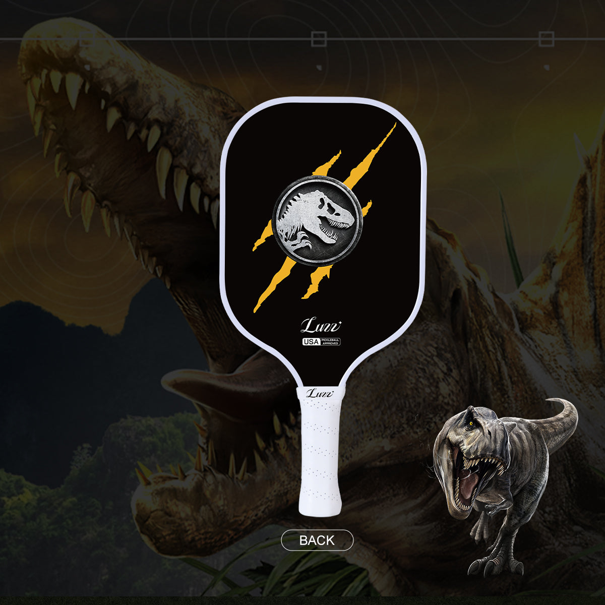 Luzzpickleball Velociraptor Original Paddle (16mm) T700 Carbon Fiber