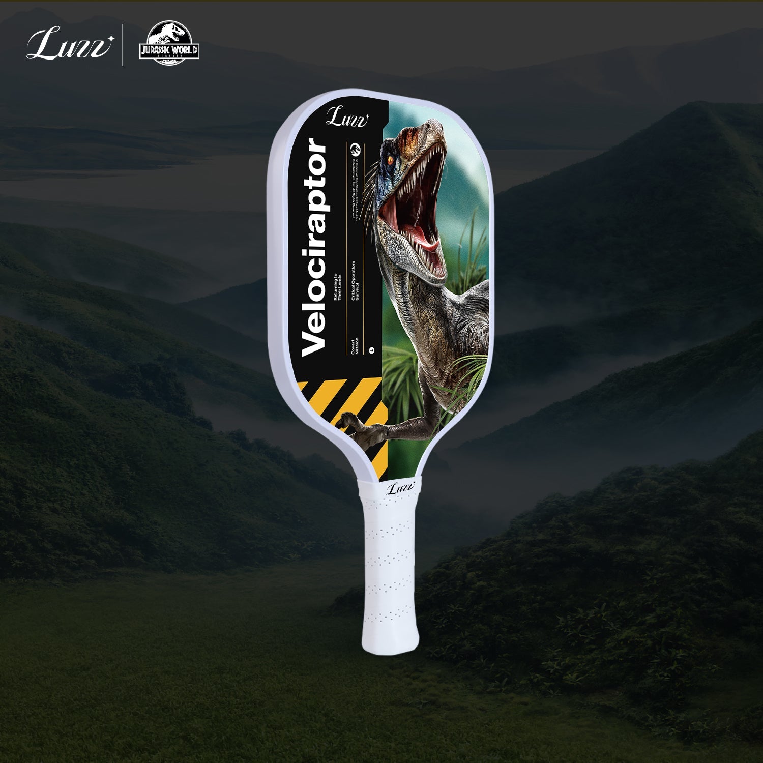 Luzzpickleball Velociraptor Original Paddle (16mm) T700 Carbon Fiber