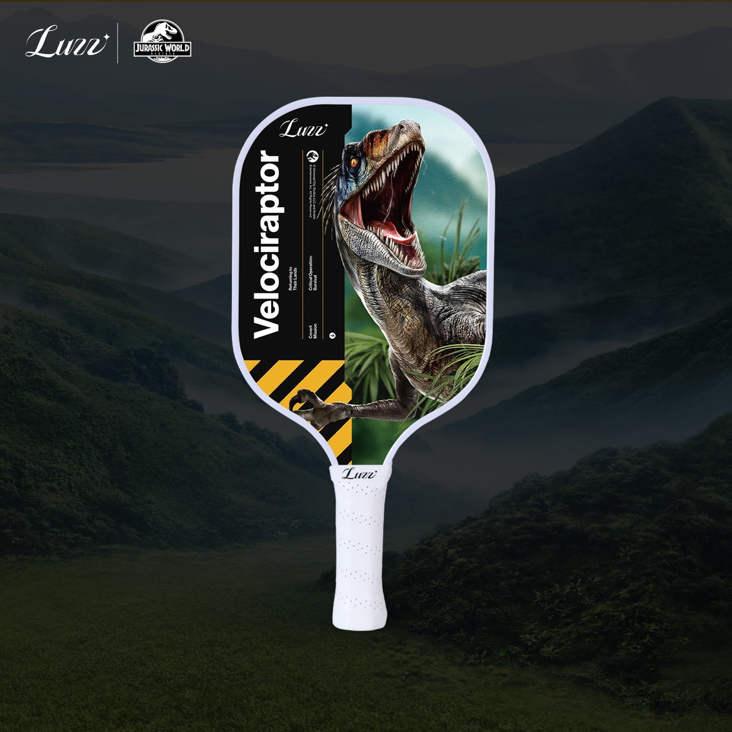Luzzpickleball Velociraptor Original Paddle (16mm) T700 Carbon Fiber