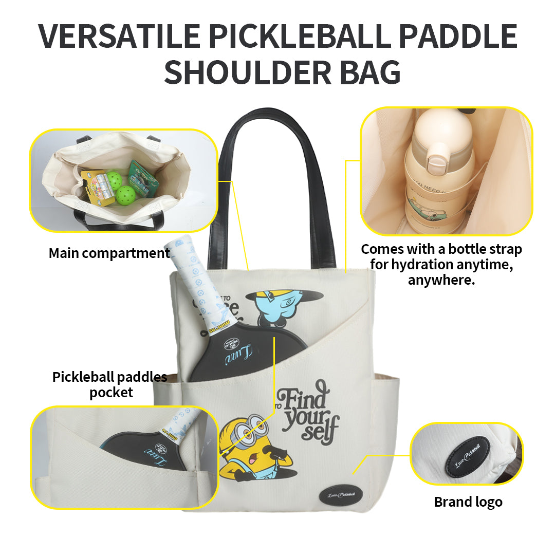 Luzzpickleball Minions Versatile Pickleball Paddle Shoulder Bag