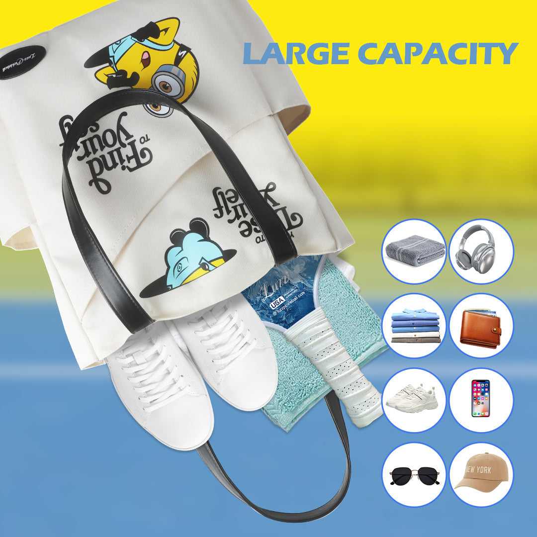 Luzzpickleball Minions Versatile Pickleball Paddle Shoulder Bag