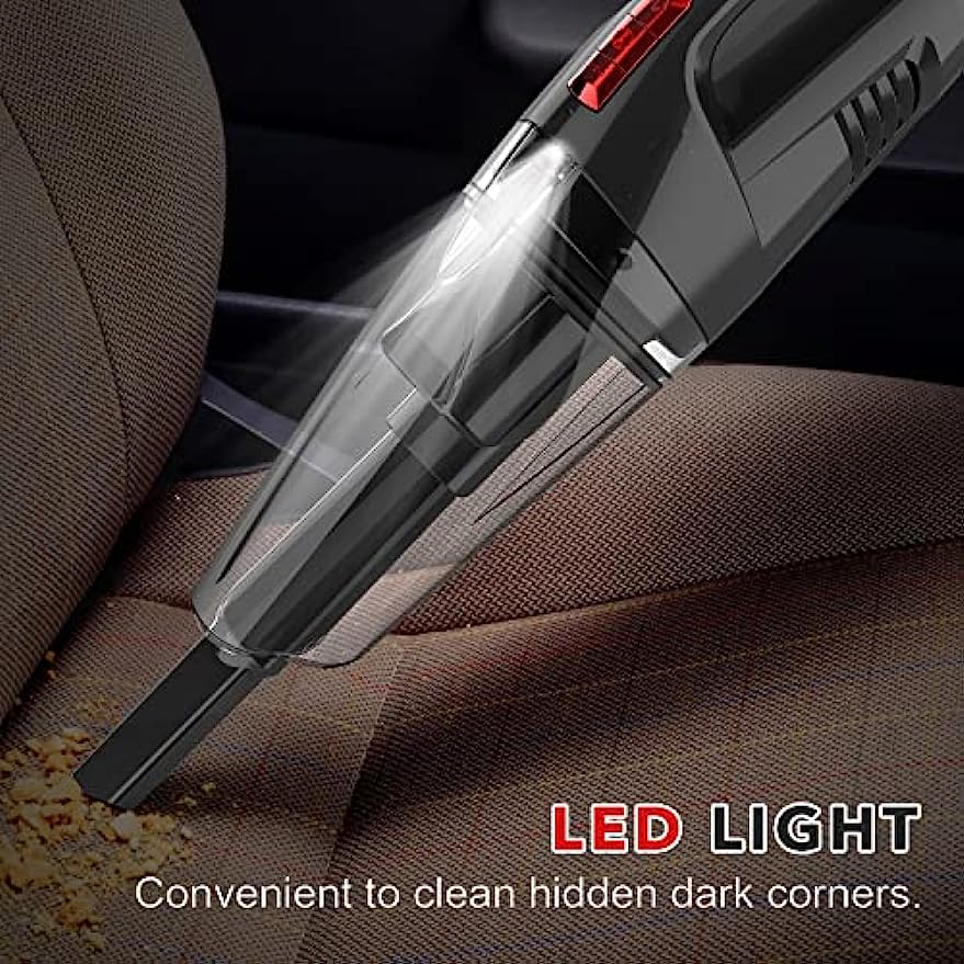 WHALL® Handheld Vacuum Cordless EV-607, Dry Wet Hand Vacuum Cleaner 8500 PA Suction