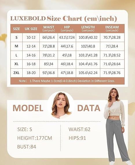 LUXEBOLD Pants Ladies Womens Solid Color Loose Fit Casual Ladies Pants Wide Leg Pants Straight Leg, High Waist Stretch Pants with Pockets Running Exercise Cycling for Any Occasion (S-2XL)